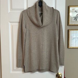 Women’s loft Cozy Cowl Neck Sweater in taupe